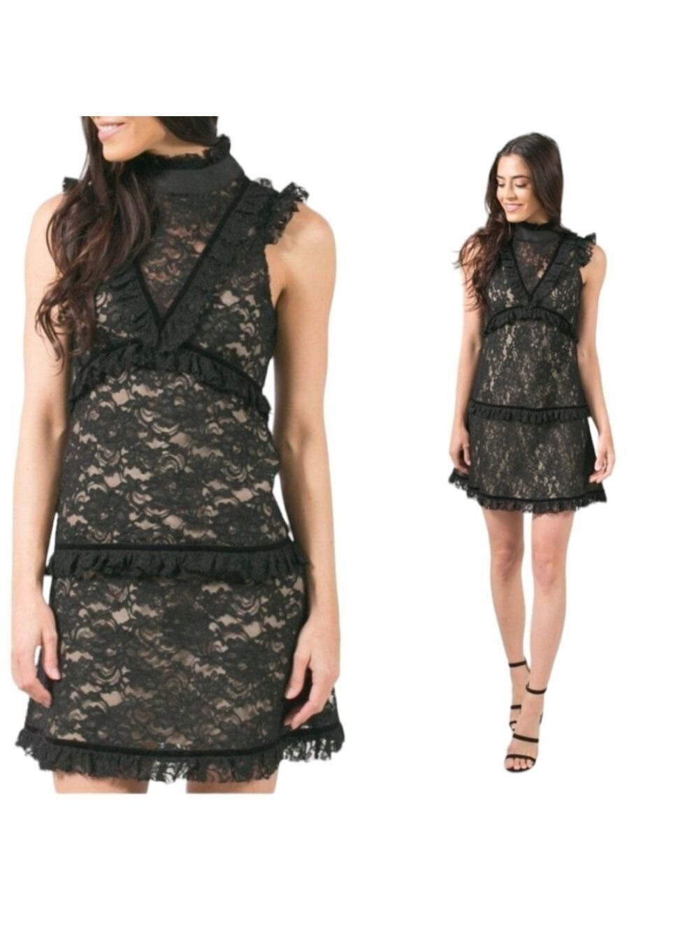 NO.AN MENDOCINO MINI LACE DRESS.